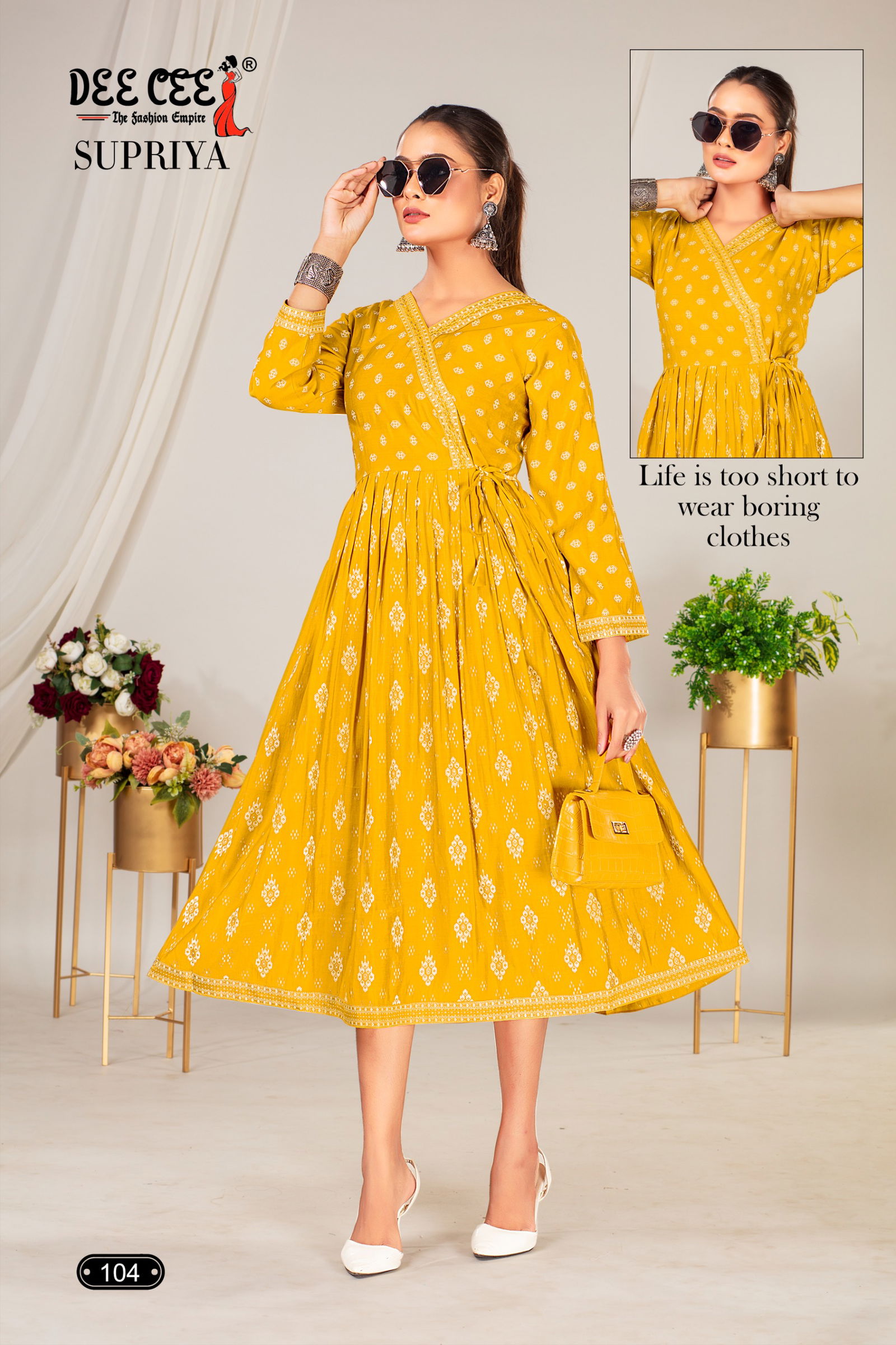 Supriya By Deecee Dobby Digital Printed Kurti Wholesale Shop In Surat
